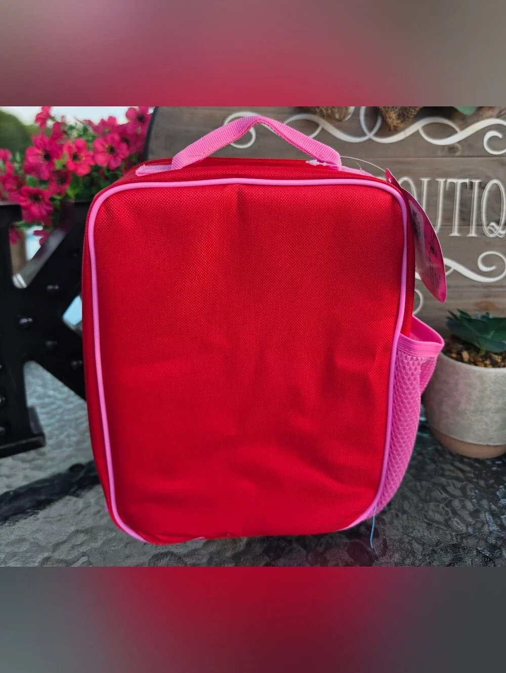 Hello Kitty Red and Pink Character Lunch Tote